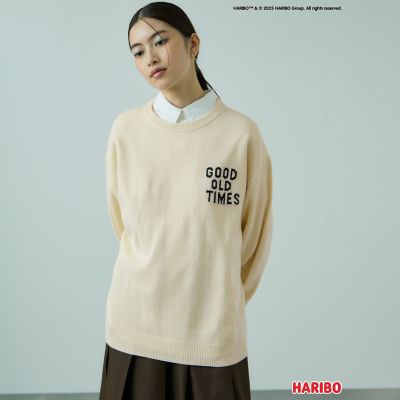 ＜VICKY（Women）＞ＨＡＲＩＢＯ／ＲＥＴＲＯゴールドベアニット≪手洗い可能≫