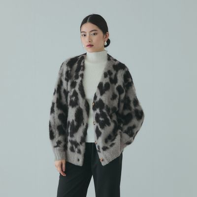 ❤エムアンドキョウコ　新品　素敵な ニットカーディガン　ジャケット❤ CYAN TOKYO（シアン トーキョー） MIXシャギー ニットカーディガン