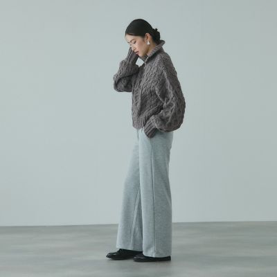 ケーブルバルキーニット バルキーケーブルハーフジップニット≪手洗い可能≫ | VICKY（Women