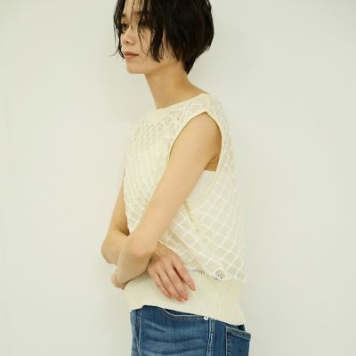 ダイヤジャカードノースリーブニット | VICKY (Women)/ビッキー | 三越