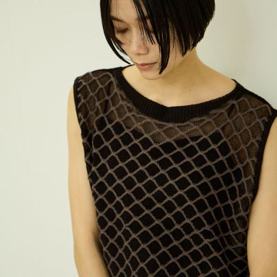 ダイヤジャカードノースリーブニット | VICKY (Women)/ビッキー | 三越