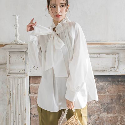＜VICKY（Women）＞【大人気！定番アイテム】ボウタイブラウス《手洗い可能》