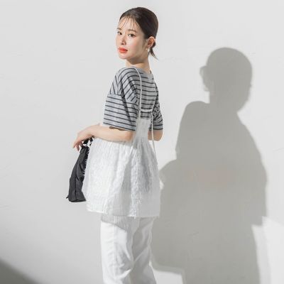 トレンド！】シアーフリンジキャミソールビスチェ《手洗い可能