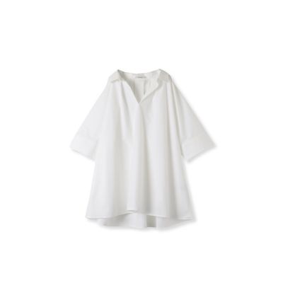 【ＢＩＧシルエット】フロントタックシャツ≪洗濯機で洗える≫