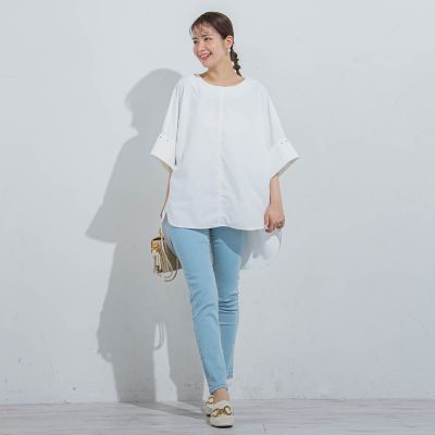 【ＢＩＧシルエット】ドルマンブラウス≪手洗い可能≫
