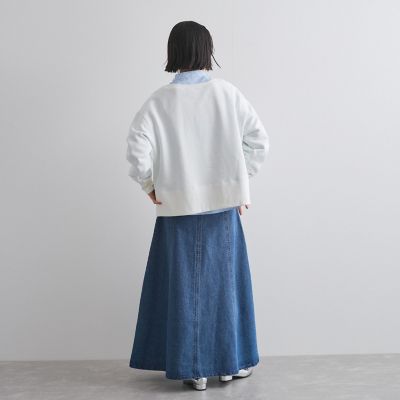 フリルバンドカラーストライプブラウス≪手洗い可能≫