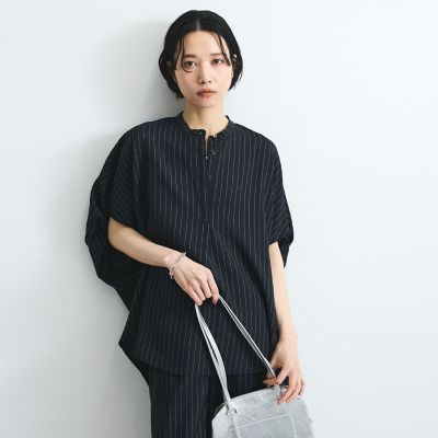 タンブラーブッチャーブラウス≪セットアップ対応／手洗い可能≫