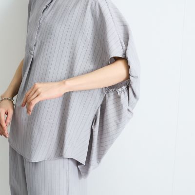 タンブラーブッチャーブラウス≪セットアップ対応／手洗い可能≫