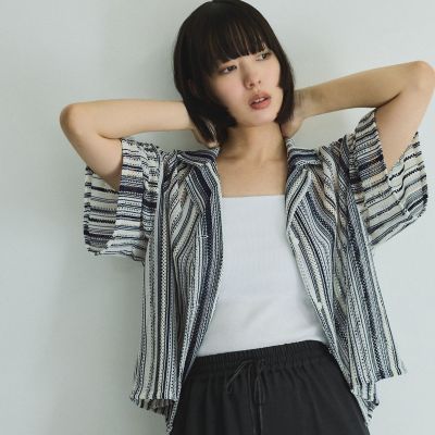 グラデーションストライプシャツ≪手洗い可能≫