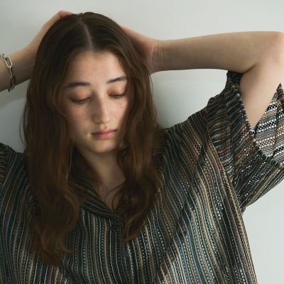 グラデーションストライプシャツ≪手洗い可能≫