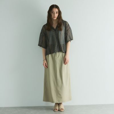 グラデーションストライプシャツ≪手洗い可能≫