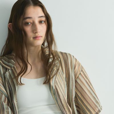 グラデーションストライプシャツ≪手洗い可能≫