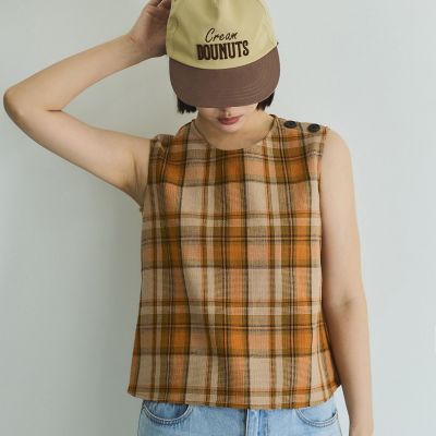 VICKY（Women）/ビッキー カラミチェックプルブラウス≪手洗い可能≫