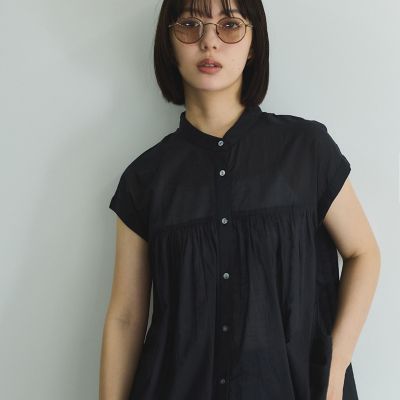 ボイルフレンチスリーブブラウス≪手洗い可能≫