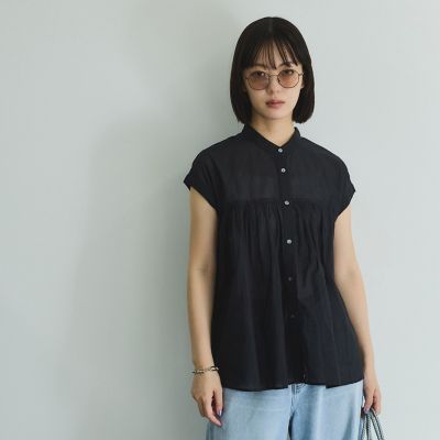 ボイルフレンチスリーブブラウス≪手洗い可能≫