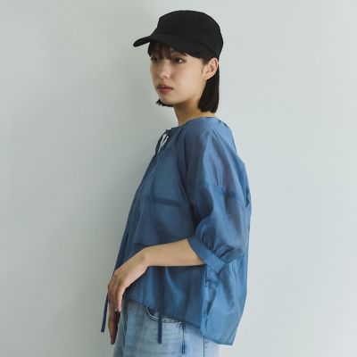 ローンギャザータックブラウス≪洗濯機で洗える≫