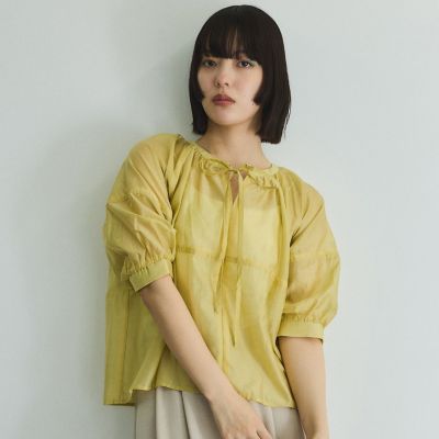ローンギャザータックブラウス≪洗濯機で洗える≫
