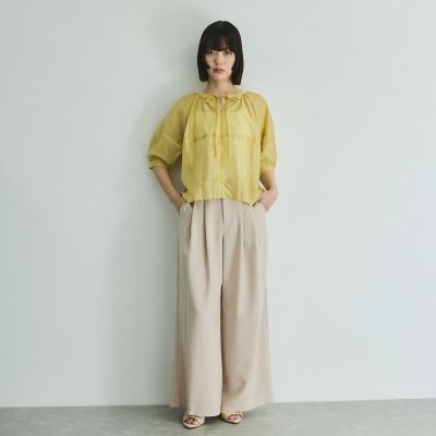 ローンギャザータックブラウス≪洗濯機で洗える≫