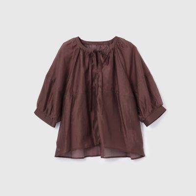 ローンギャザータックブラウス≪洗濯機で洗える≫