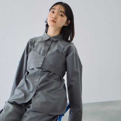 ビスチェ付ブラウス ブロードビスチェ付きブラウス≪手洗い可能≫ | VICKY (Women
