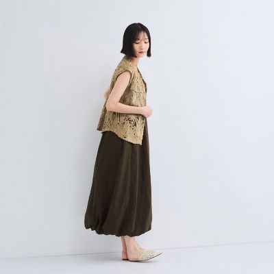 ミズレイコ　Ms.REIKO 黒 シースルー 花柄刺繍 ノースリーブベスト 楽天市場】透かし編み ベスト レディース レース 夏 サマー