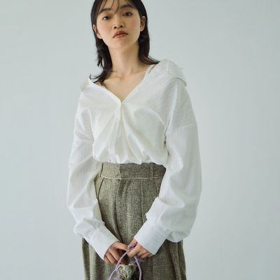 ドビーチェックマルチブラウス≪手洗い可能≫ | VICKY (Women
