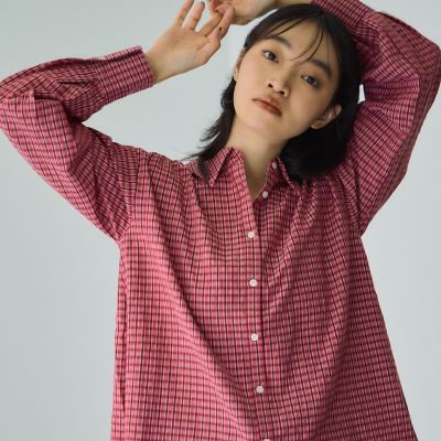 ＜VICKY（Women）＞ドビーチェックマルチブラウス≪手洗い可能≫