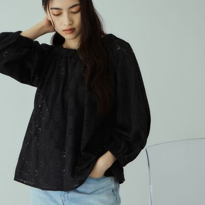 フラワーレーススモックブラウス≪手洗い可能≫ | VICKY (Women