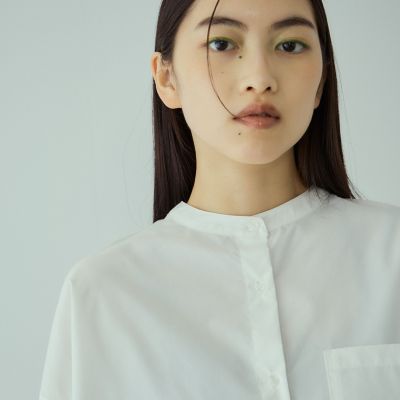 バックヨークラインバンドカラーブラウス≪手洗い可能≫ | VICKY