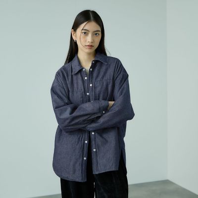 パデッドデニムビッグシャツ≪洗濯機で洗える≫ | VICKY（Women