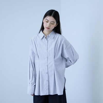 きちんと映え》ストライプウエストタックシャツ | VICKY (Women