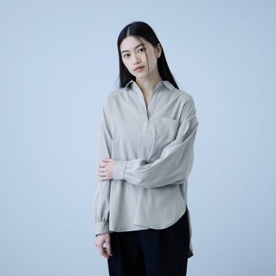 ＜VICKY（Women）＞ポケットスキッパーシャツ