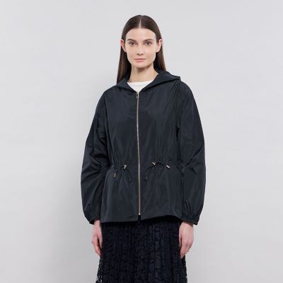ライトメモリータフタ フーデッドジップブルゾン | EPOCA (Women