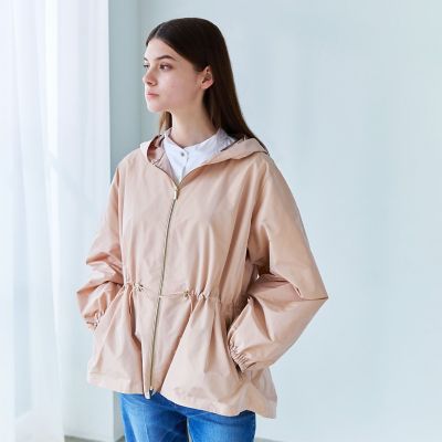 ライトメモリータフタ フーデッドジップブルゾン | EPOCA (Women