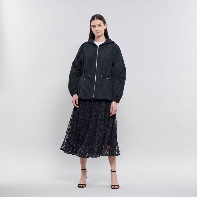 ライトメモリータフタ フーデッドジップブルゾン | EPOCA (Women