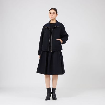 バイカラーウールリバー スタンドカラーブルゾン | EPOCA (Women