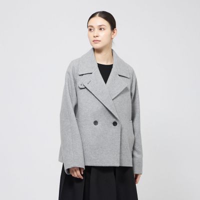 美品✨ エポカ コート ピーコート アンゴラ ウール 短丈 ショート グレー ジェンマ ウールショートコート | EPOCA (Women)/エポカ | 三越伊勢丹