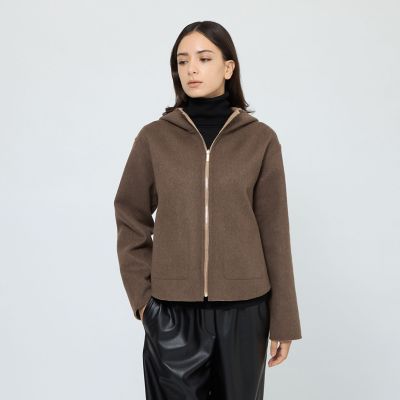 ウールリバーシブルフーディー ショートコート | EPOCA (Women)/エポカ