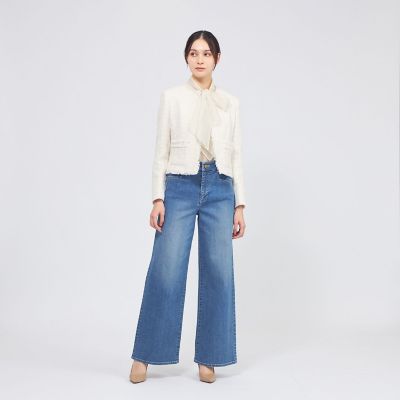 コットンファンシーツィード ノーカラージャケット | EPOCA (Women