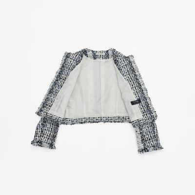 ミックスファンシーツィード ノーカラージャケット | EPOCA (Women