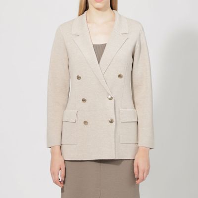 エポカ　epoca La maglia ミラノリブ　ニットジャケット　ダブル La maglia】ミラノリブ ニットジャケット | EPOCA (Women