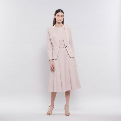 EPOCA ホワイト ドライオックス Vネックノーカラージャケット ドライオックス Vネックノーカラージャケット | EPOCA (Women)/エポカ