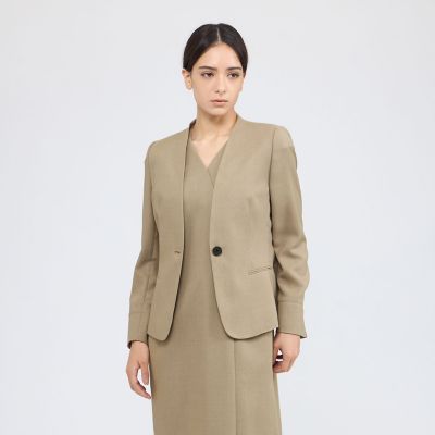 ＜EPOCA (Women)＞ナチュラルビエラ　ノーカラージャケット