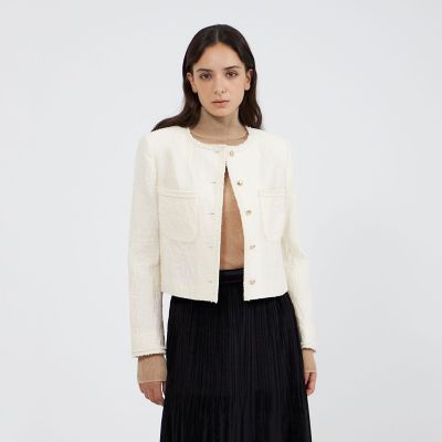 ＜EPOCA (Women)＞ブークレージャカード　ノーカラージャケット