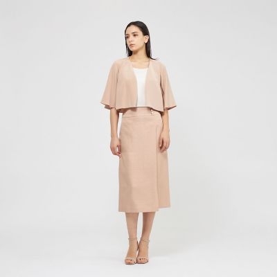 EPOCA DI BASE】 シルクダブルクレープ ボレロジャケット