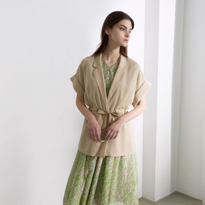 ＜EPOCA (Women)＞トリアセライトメッシュ　ショートスリーブジャケット