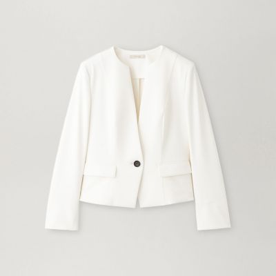 ＜EPOCA (Women)＞【ＷＥＢ＆一部店舗限定】　クリーンストレッチ　ノーカラージャケット