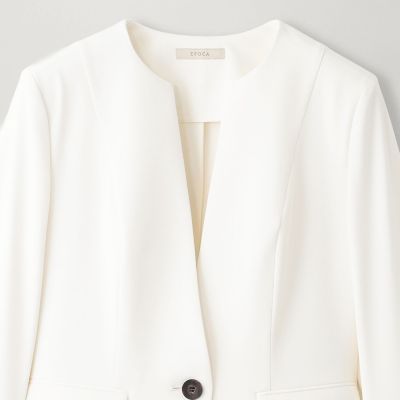 WEB＆一部店舗限定】 クリーンストレッチ ノーカラージャケット