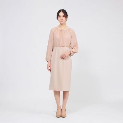コンパクトダブルクロス シフォンコンビドレス | EPOCA (Women)/エポカ