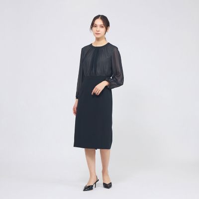 コンパクトダブルクロス シフォンコンビドレス | EPOCA (Women)/エポカ